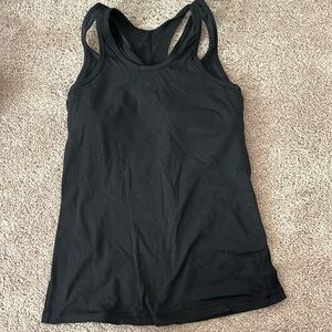 Black lululemon tank top